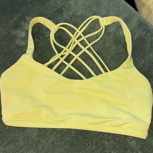 Lululemon Free to be Wild Bra - Lemon Yellow